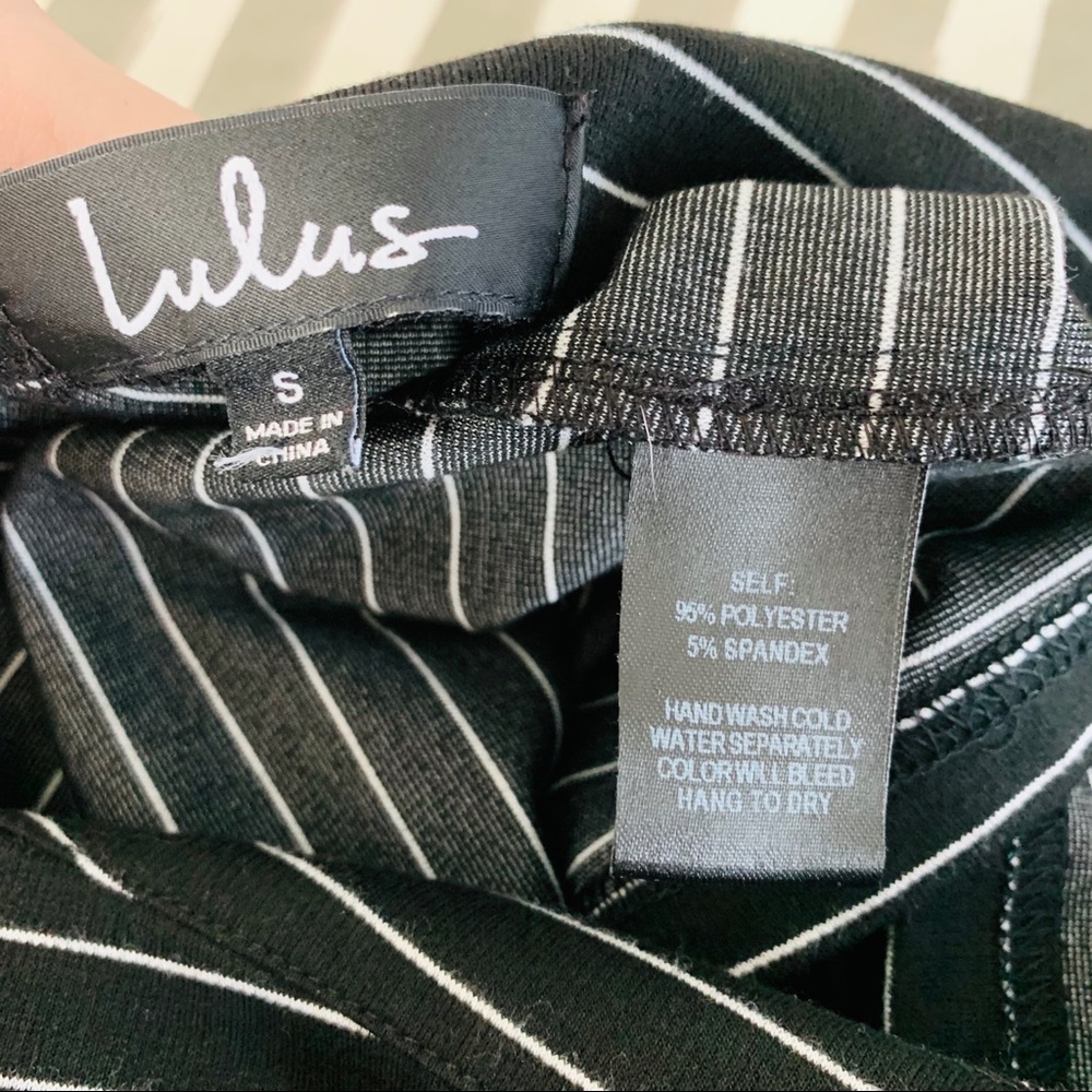 Lulus striped bodycon short sleeve midi dress - Picture 7 of 8